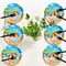 48 Pcs Summer Beach Party Plates Birthday Party Disposable (Multicolor)